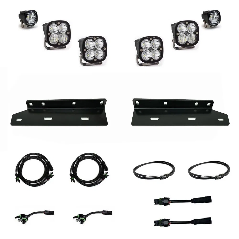 448056 – BAJA DESIGN Driving/ Fog Light, LED Bulb Driving Combo/ Wide Cornering/ Spot Beam 4600 Lumens Squadron Pros/...